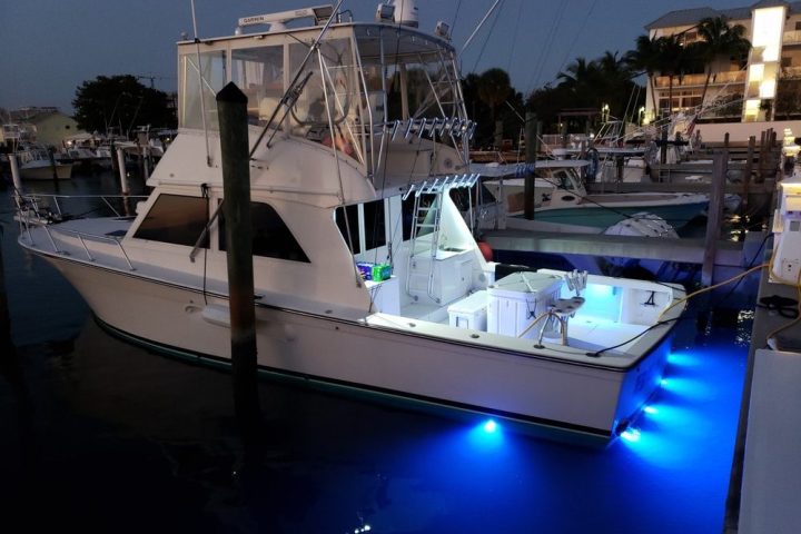 a boat docked at a dock